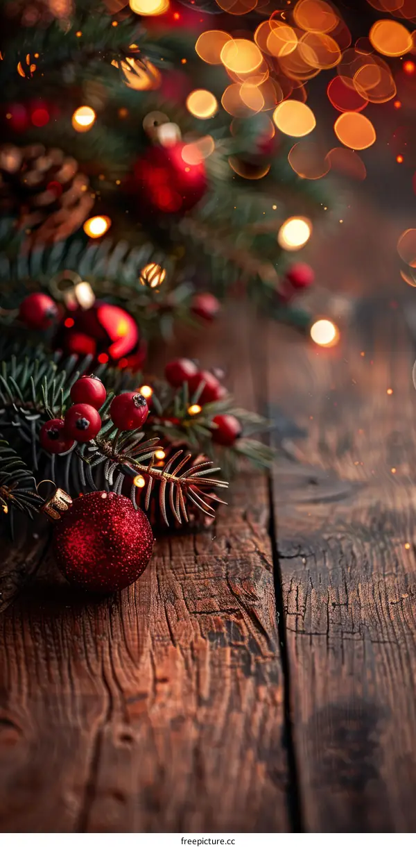 Christmas Still Life in Red Green and White