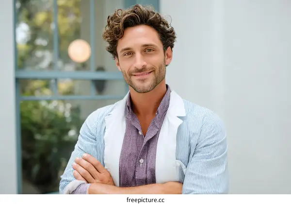 Confident Caucasian Male Professional Portrait