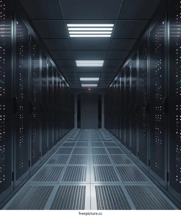 Futuristic Sci-Fi Server Room