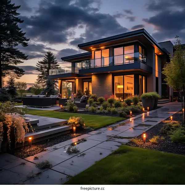 Modern Luxury Home with Pool and Garden