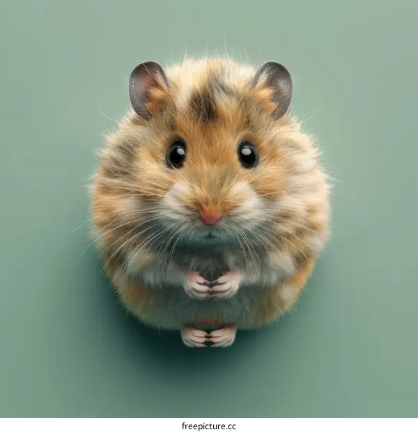 Cute and fluffy hamster