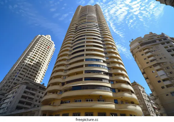 Residential buildings in the city center