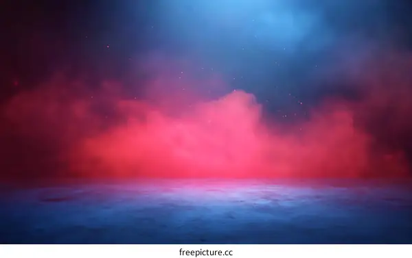 Abstract Neon Smoke Background Design