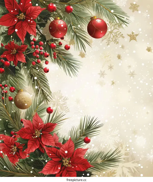 Christmas floral decoration