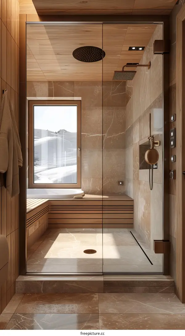 Luxury hotel bathroom