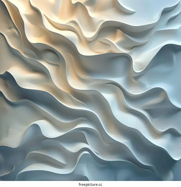 Abstract White Wavy Background