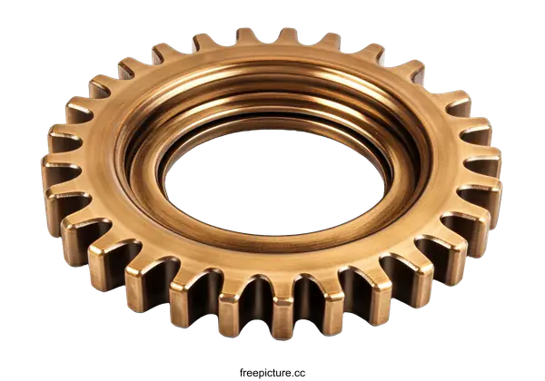 [Transparent Background PNG]Bronze Gear Detail Shot
