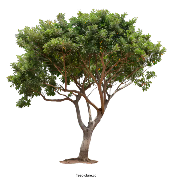 [Transparent Background PNG]Green Tree Isolated on White Background