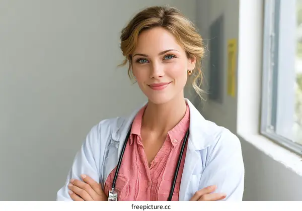 Female Doctor Portrait in Medical Setting