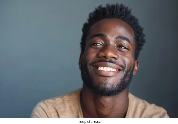Portrait of a smiling young African-American man