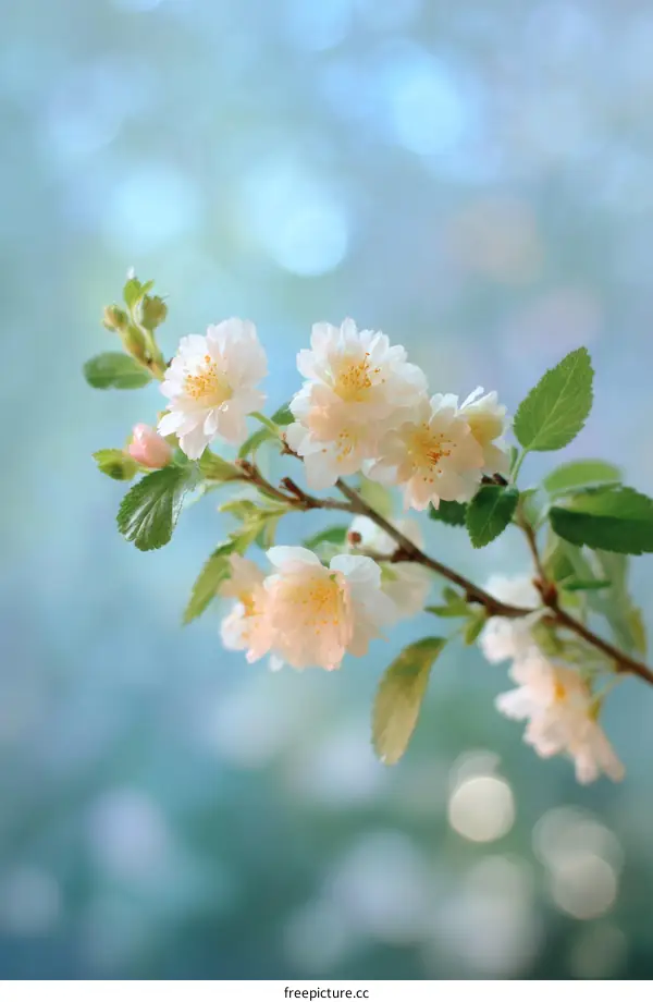 Spring Blossoms in Soft Pastel Light