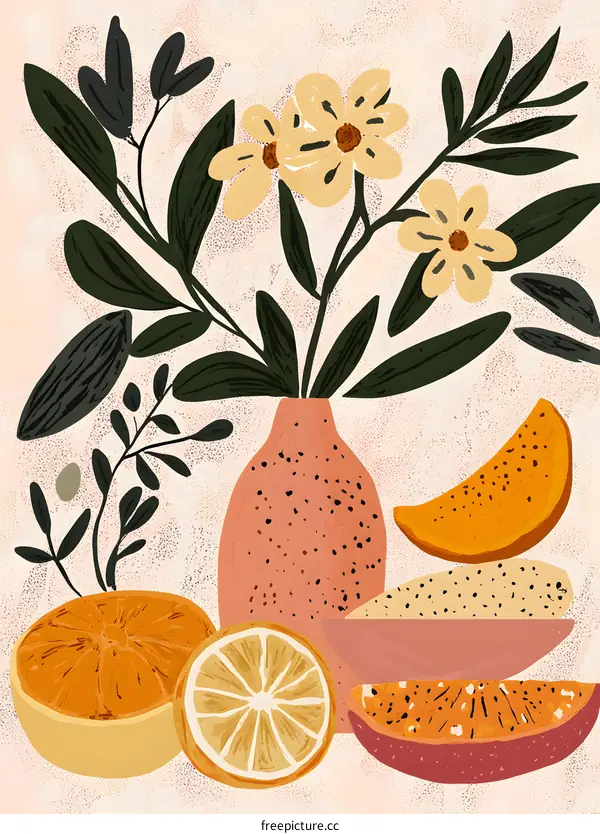 Still Life with Flowers and Fruit