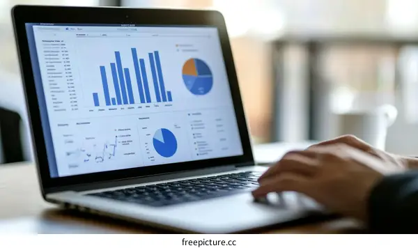 Business Data Analysis on Laptop