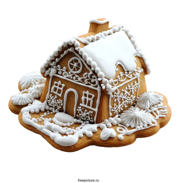 [Transparent Background PNG]Gingerbread House Christmas Delight
