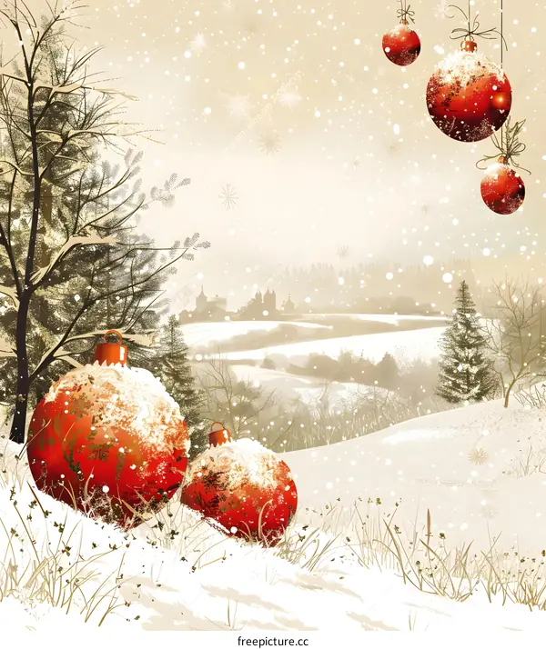 Christmas Snow Scene