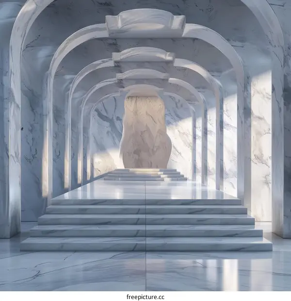 Abstract Marble Archway Interior Design