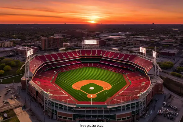 Great American Ball Park at sunset