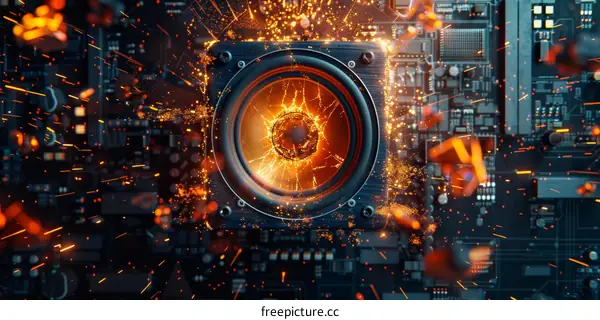 Circuit board with a speaker