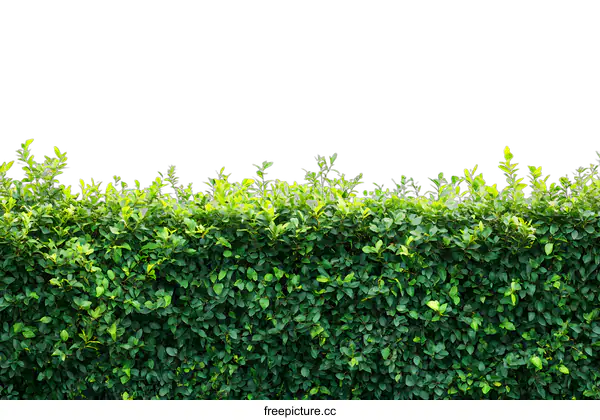[Transparent Background PNG]Green Bush Leaves Isolated on White Background