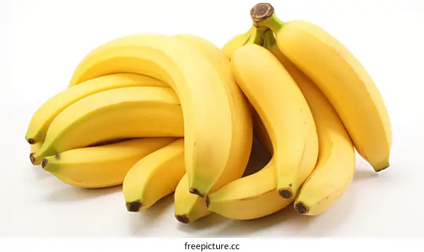 A large bunch of ripe yellow bananas