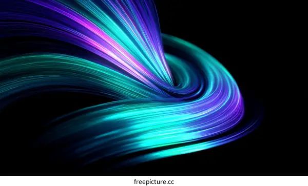 Abstract Colorful Light Trails Design