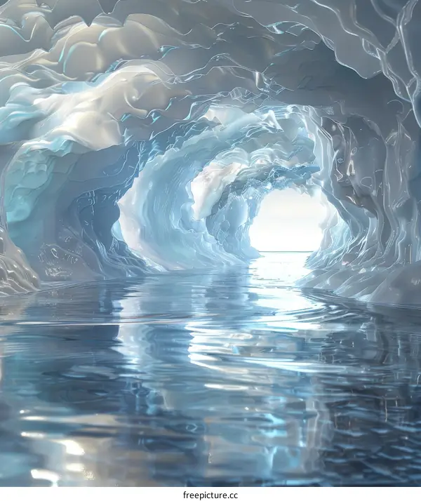 Underwater Ice Cave