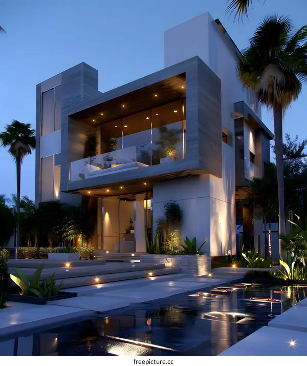 Modern Minimalist House Design with Swimming Pool