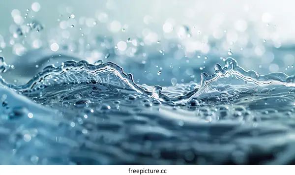 Water Splashing in Slow Motion