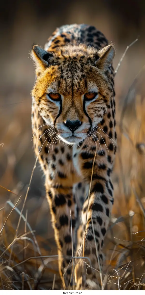 Cheetah in the African Savanna