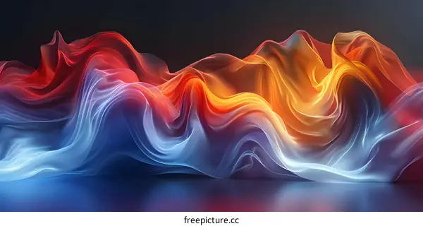 Wavy colorful abstract background