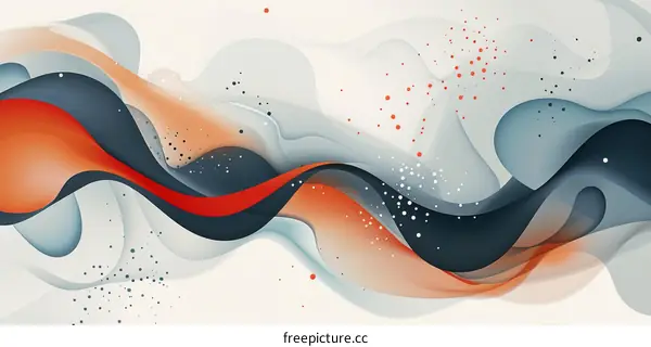 A combination of ink dots and geometric elements