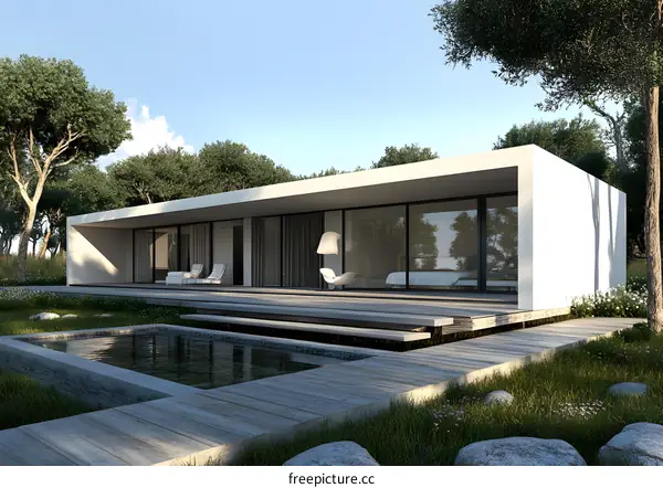 Modern Minimalist Home With Swimming Pool