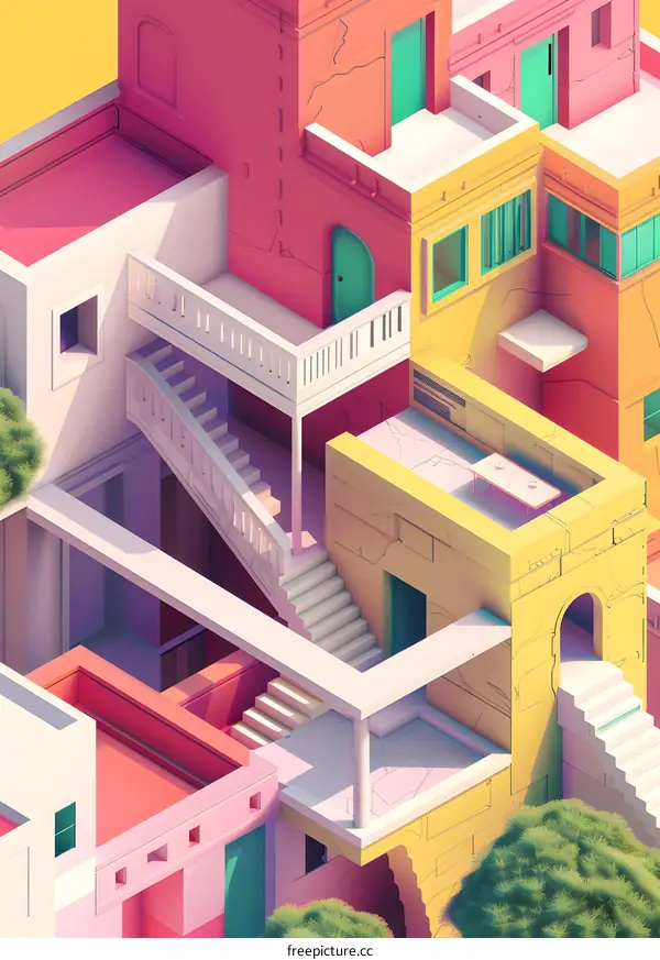 Abstract Architecture Building Structure Design