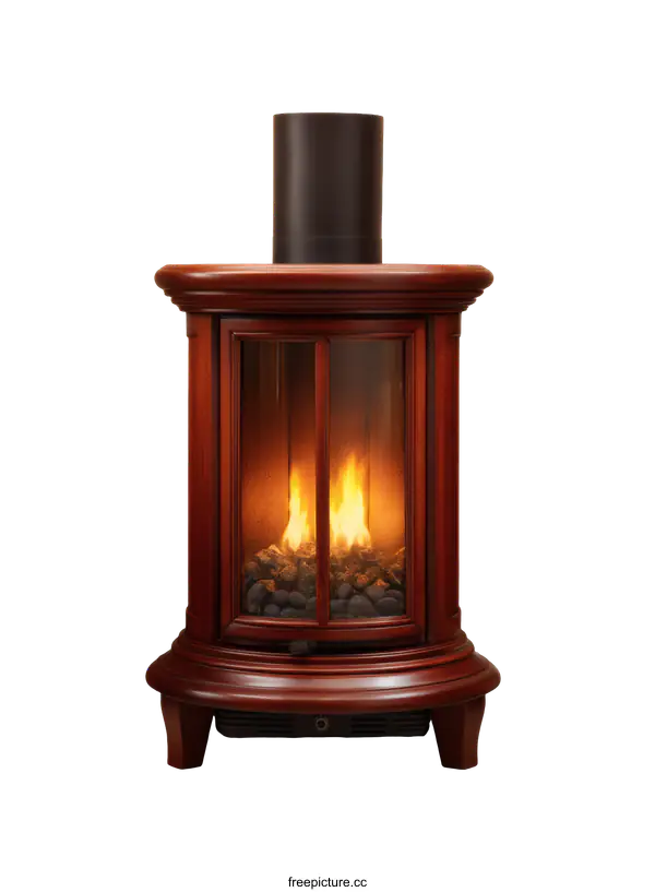 [Transparent Background PNG]Classic Wooden Decorative Fireplace