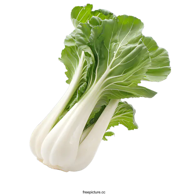 [Transparent Background PNG]Fresh Green Bok Choy Vegetable Isolated On White Background