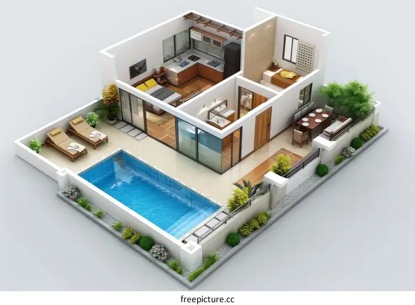 Overlooking Luxury Poolside Villa Awaits You