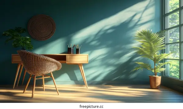 Modern Minimalist Home Office Interior Design