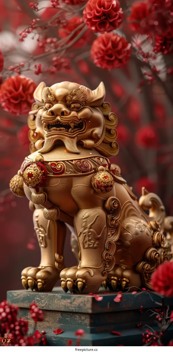 Golden Lion Statue: A Symbol of Prosperity and Protection