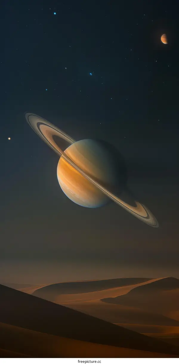 Saturn in the Deep Space of Galaxy