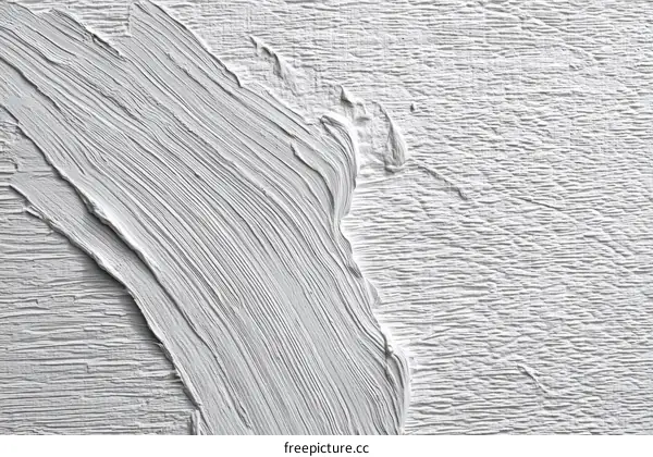 Abstract White Paint Strokes on Textured Surface