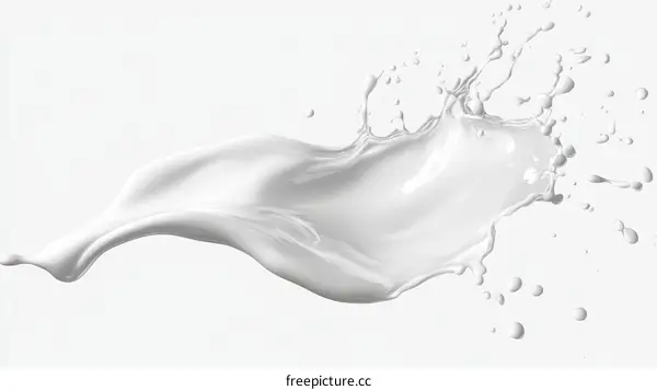 Milk Splash Abstract Art