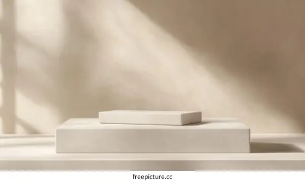 Beige Minimalist Product Display Stand