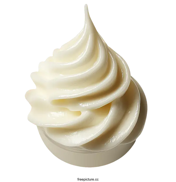 [Transparent Background PNG]Creamy Whipped Topping Texture Close-up