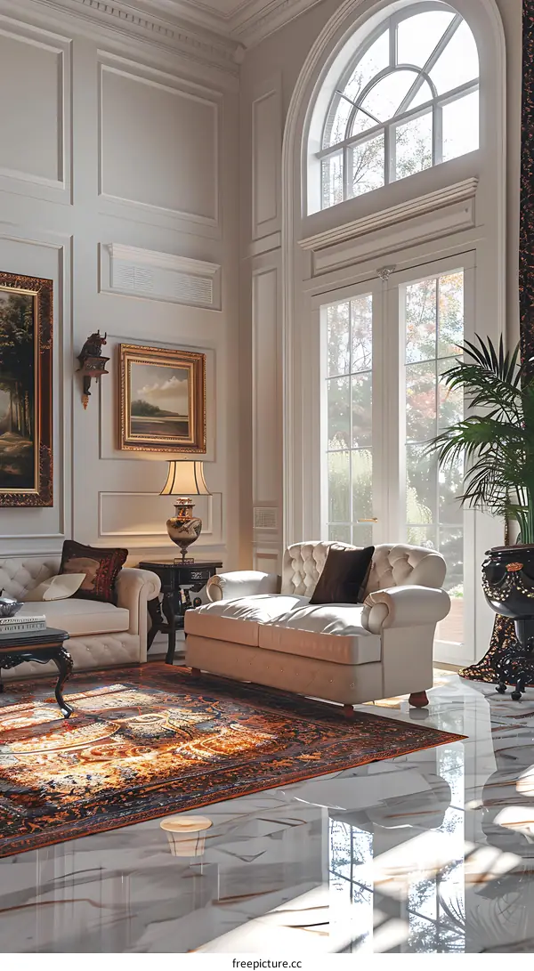 Living room of a luxury house