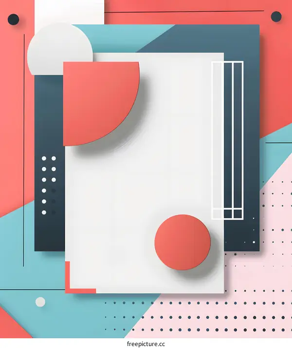 Abstract Geometric Shapes Background Design