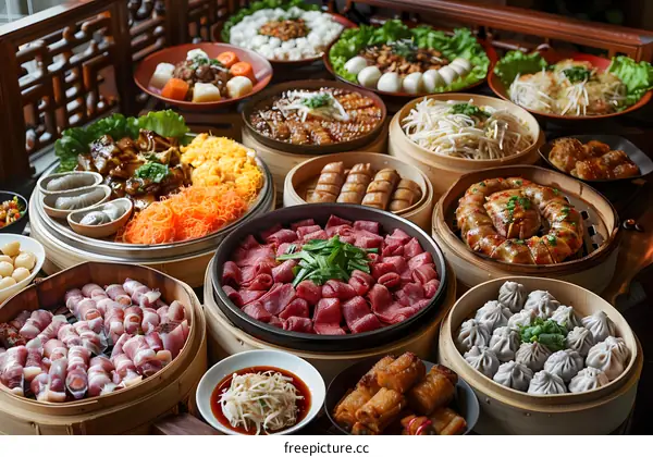 A table full of delicious Chinese food