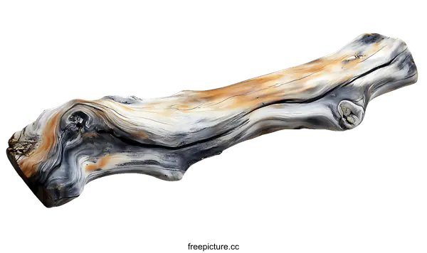 [Transparent Background PNG]Unique Artistic Piece of Driftwood Sculpture