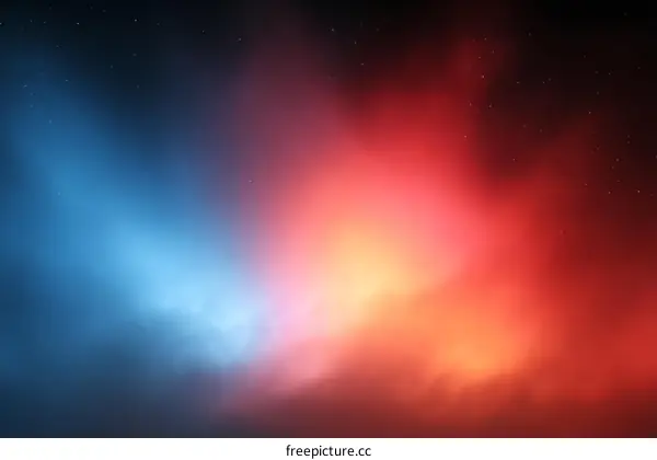 Abstract Colorful Gradient Nebula Background