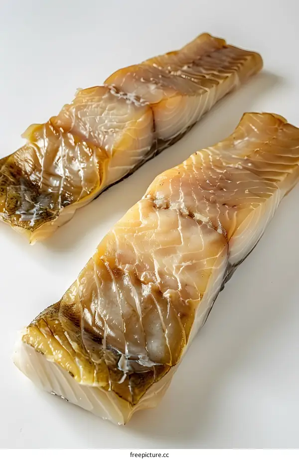 Dried and salted cod