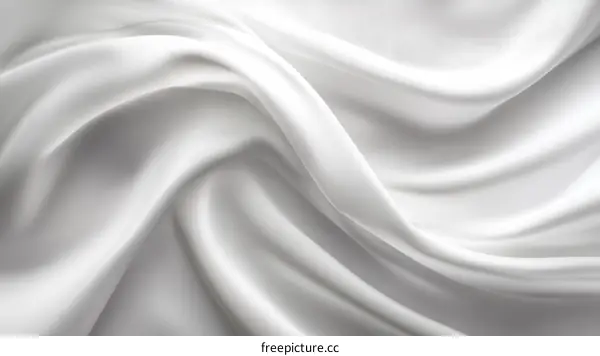 Elegant White Silk Fabric Texture